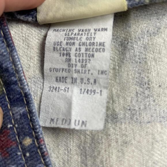 Vintage 70's Vivaldi Jeanswear Floral Paisley Denim Vest Women's M USA Made - Picture 7 of 14